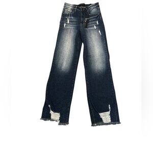 Lucky Blessed High Rise Bootcut Jeans Size 2 Dark Wash NWT Western Chic Denim